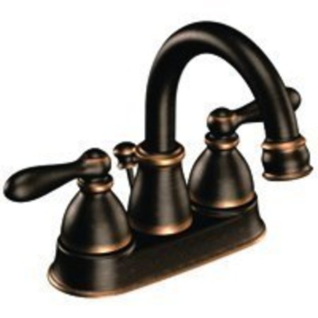 MOEN Moen WS84667BRB Bathroom Faucet, 2-Faucet Handle, 4-1/8 in H Spout, Metal, Mediterranean Bronze WS84667BRB